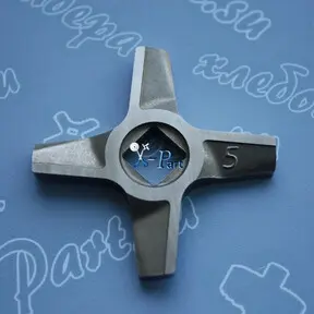 Нож мясорубки BOSCH двусторонний NR5 - квадрат 9x9mm